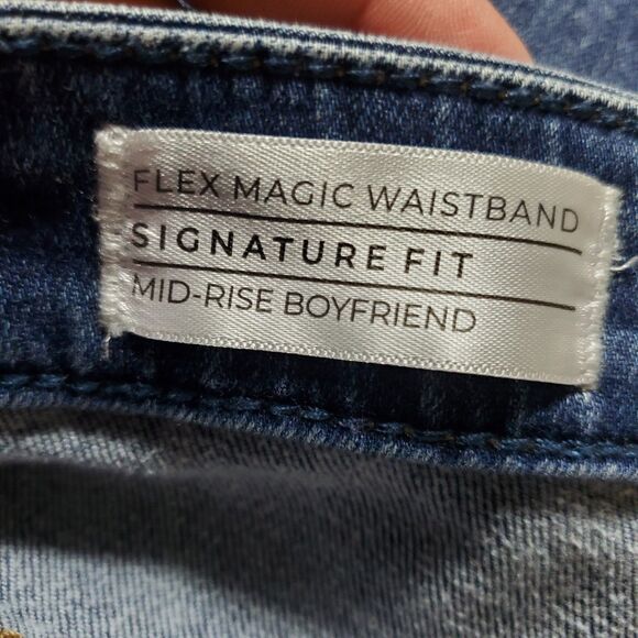 lane bryant Flex Magic Waistband Signature Fit Mid Rise Boyfriend Jeans Size 24 - Picture 6 of 8